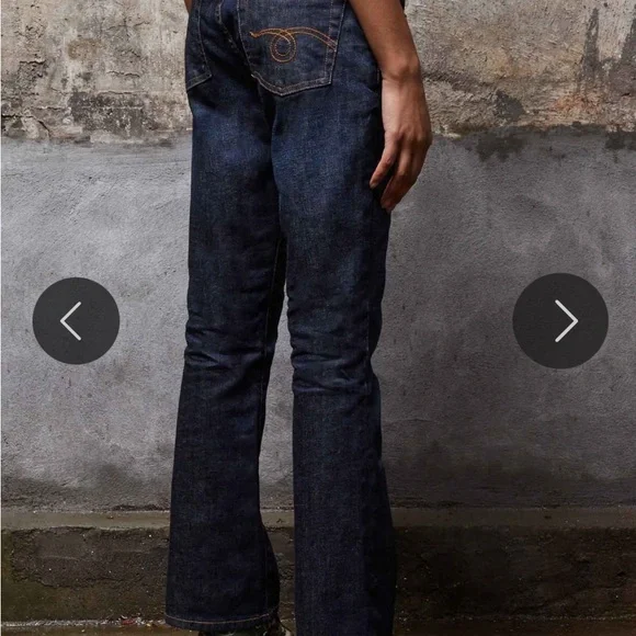 R13 Blue Ankle Cropped Jeans - Picture 3 of 14